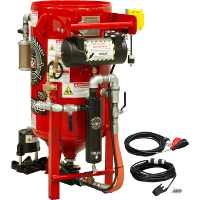 Pirate Brand, K-Series, 3.5 cu ft., Blast Pot, STATIONARY, Pressure HOLD System, 12VDC Electric Controls w/ 100 Metering Valve