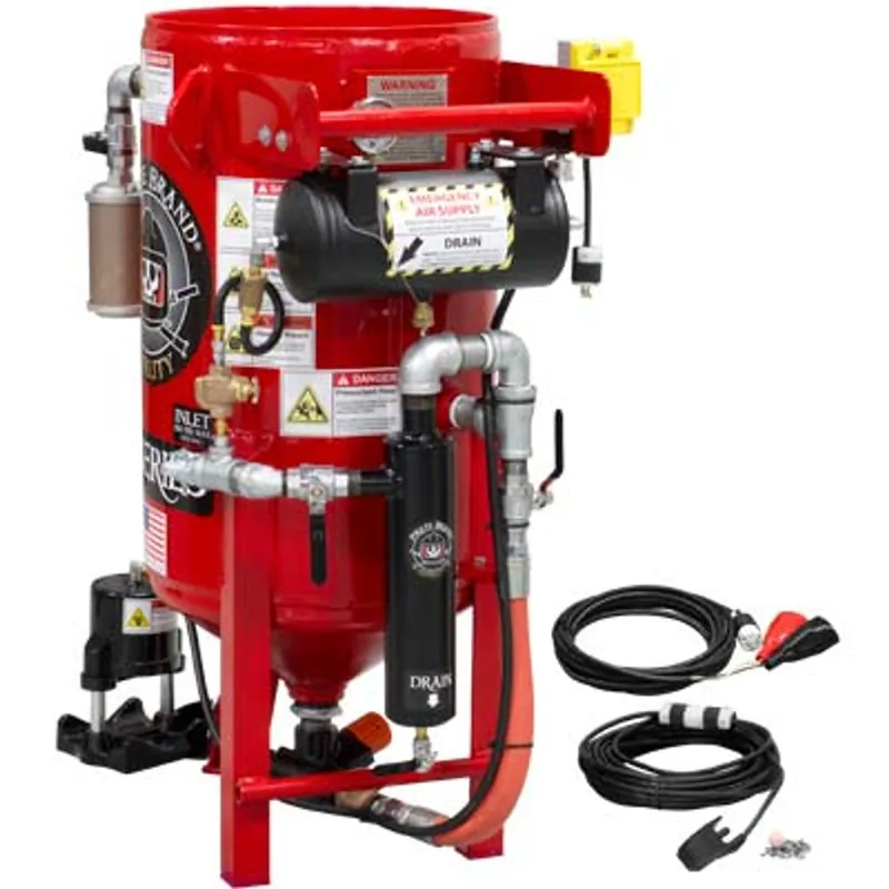 Pirate Brand, K-Series, 3.5 cu ft., Blast Pot, STATIONARY, Pressure HOLD System, 12VDC Electric Controls w/ MPV Metering Valve