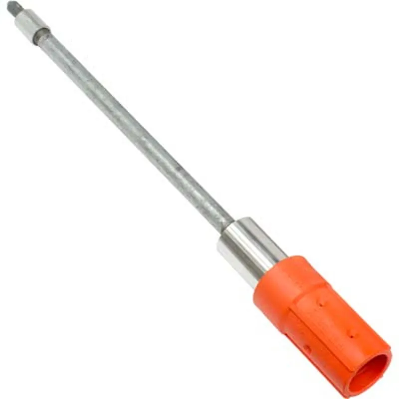 Pirate Brand - SLIMJIM™ JR. 3/8" Blasting Wand, 12" Schedule 80 Galv. Pipe, 60° Angle TC Nozzle, 1/4" Bore, Brass Threads, Single Outlet