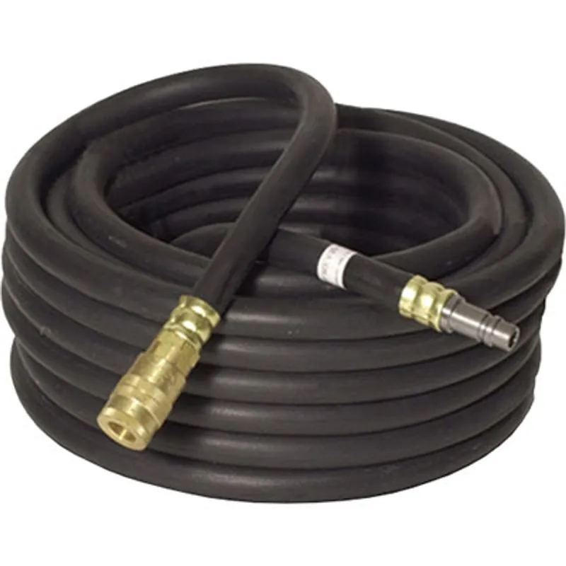 Pirate Brand - BULLARD®, Air Supply Hose, 50‘ or 100‘ Starter, V20, 1/2" ID, 1/2" Industrial Interchange, Black, For Use With Free Air Pumps