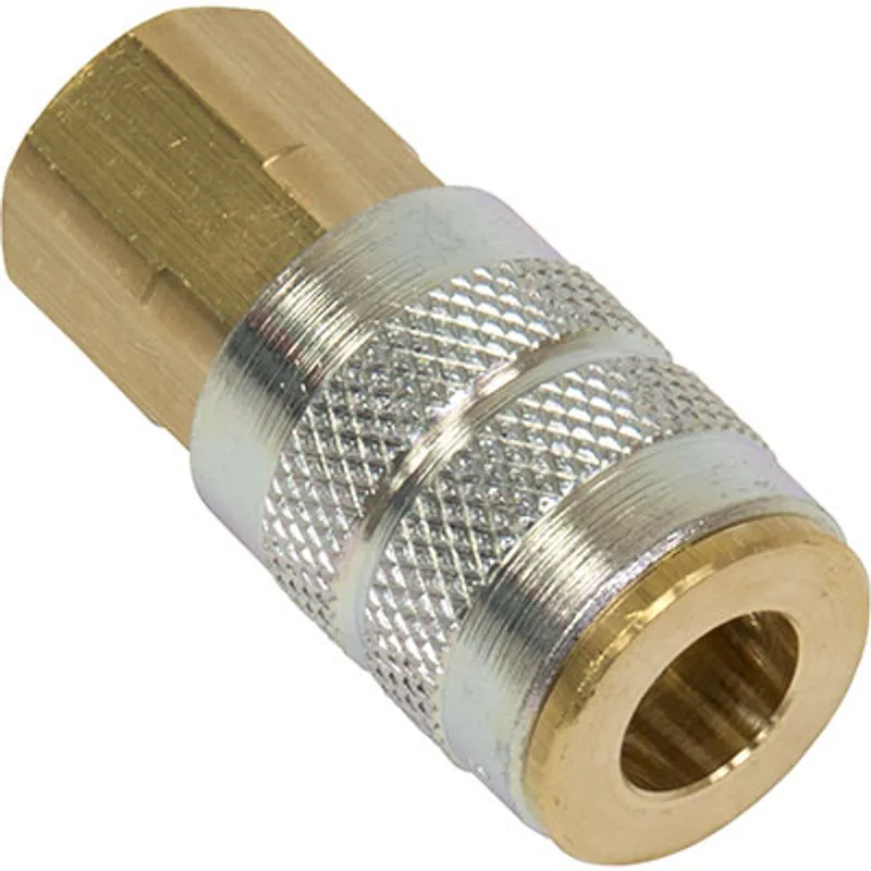 Pirate Brand - BULLARD®, Compressed Air Supply Hose Quick-Disconnect Coupler, 1/4" Industrial Interchange, 1/4" Female NPT Thread