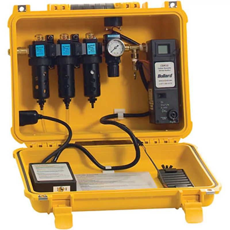 Pirate Brand - BULLARD® CAB, 30 CFM Box, 10 PPM CO Sensor, 2 Outlet, 1/4" Industrial Interchange, 1-2 Worker, Portable Air Filter & CO Monitor w/Remote Alarm Jack