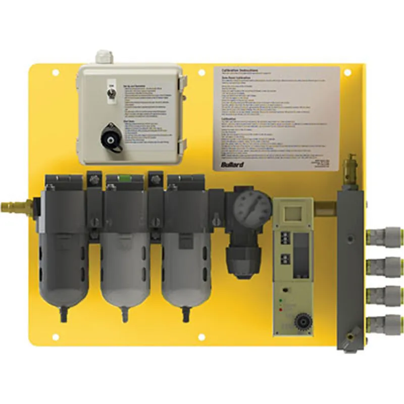 Pirate Brand - BULLARD® CAB, 50 CFM Panel, 10 PPM CO Sensor, 4 Outlet, 1/4" Industrial Interchange, 1-4 Worker, Panel Mount Air Filter & CO Monitor w/Remote Alarm Jack