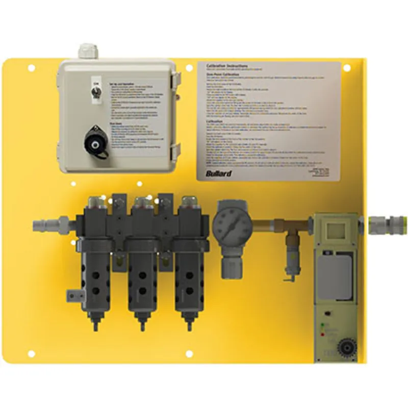 Pirate Brand - BULLARD® CAB, 15 CFM Panel, 10 PPM CO Sensor, 1 Outlet, 1/4" Industrial Interchange, 1-2 Worker, Panel Mount Air Filter & CO Monitor (V25 SPLITTER REQUIRED FOR 2 WORKERS)