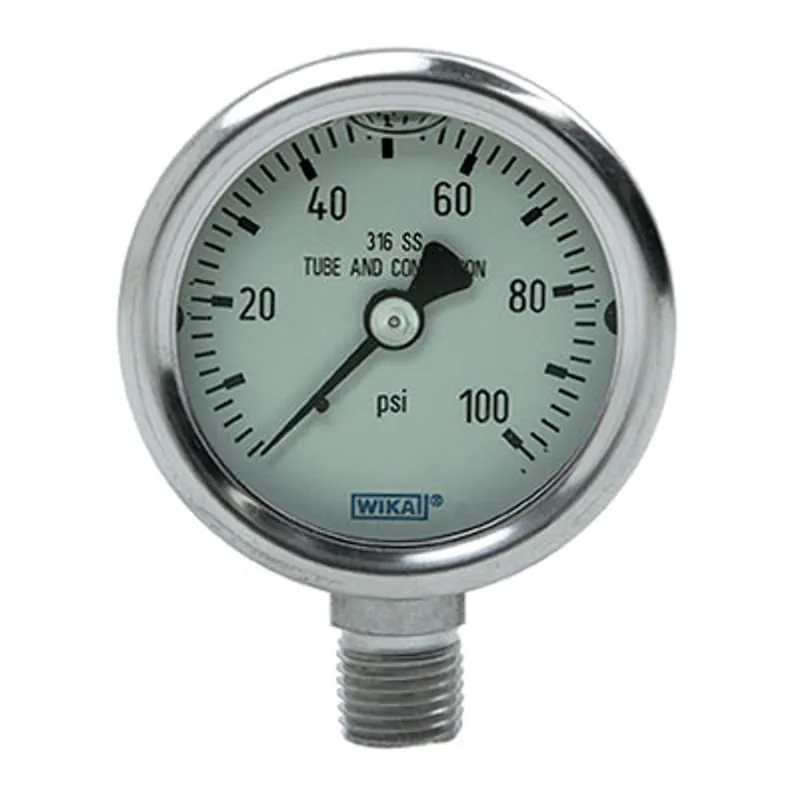 Pirate Brand - BULLARD® Ice Pump, Pressure Gauge, 0-100 PSI, Liquid Filled