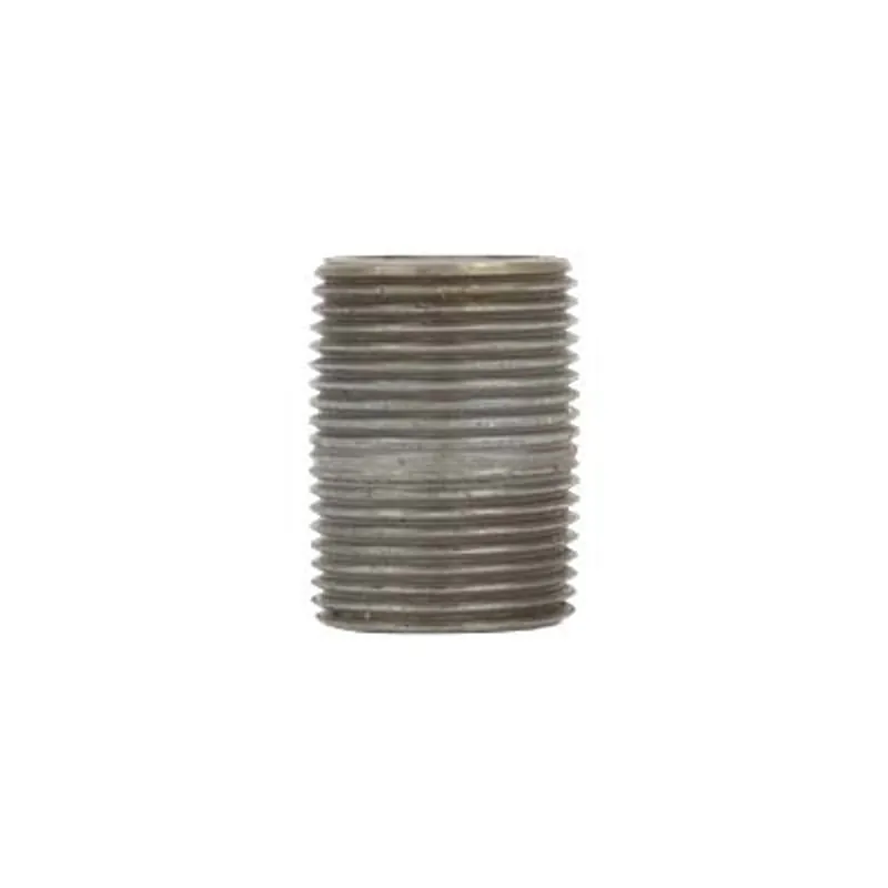 Pirate Brand - Nipple, TBE, Schedule 80, Galvanized, 3/4" x Closed