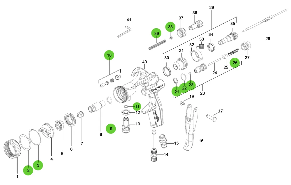 C.A. Technologies 2411779 CAT-Xpress Repair Kit