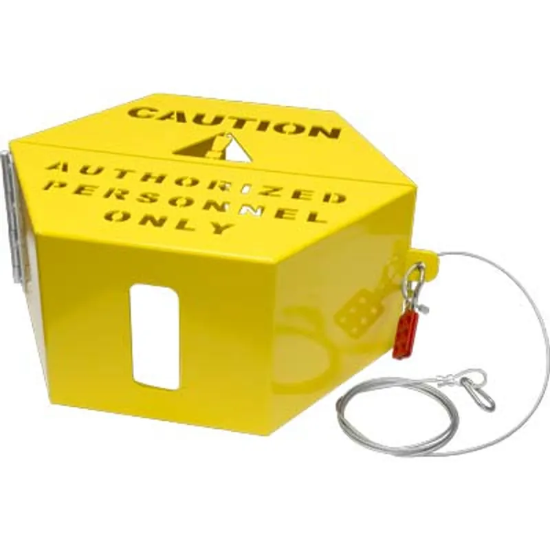 Pirate Brand - Closure, Lock Out Tag Out Assembly, Light-Weight Aluminum, Powder Coated Safety Yellow