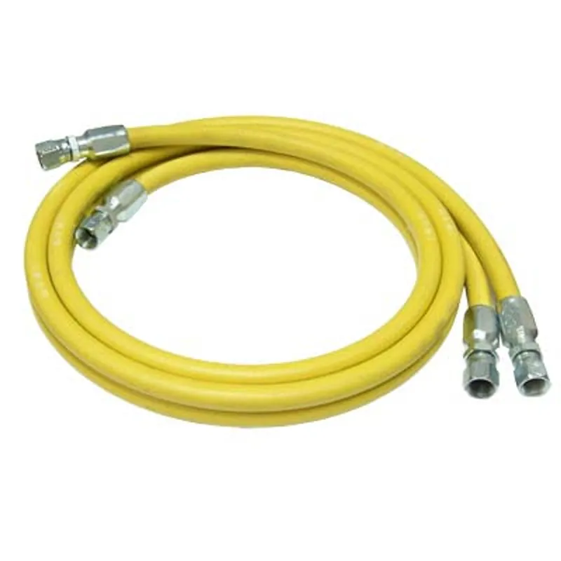 Pirate Brand - CLEMCO/ZERO, Hose, Twinline Control, Assembly, Yel/Yel w/ Black Stripe, Nominal 3/16" ID x 3" (3‘ or 5‘)