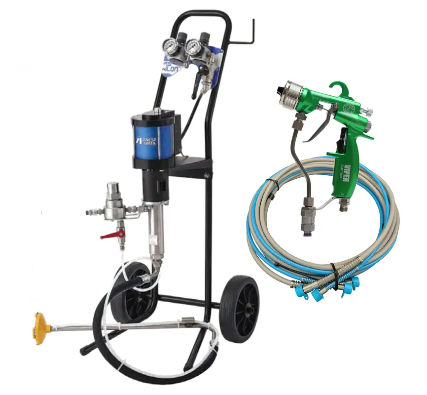 Anest Iwata ICON 30 1 Cart Mounted Pump with VIPER® or MAMBA® AAA Spray Gun