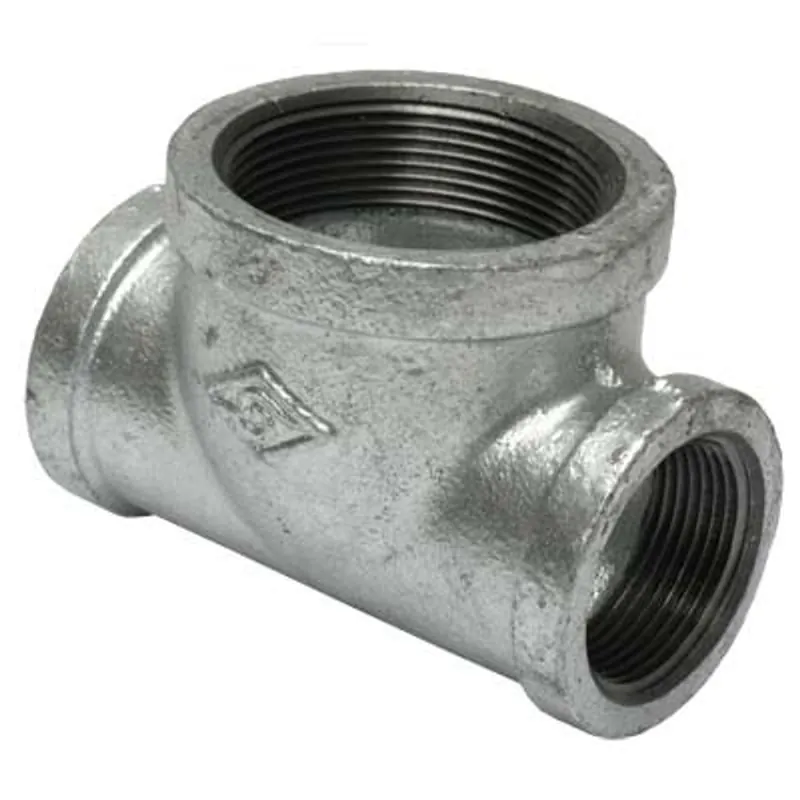 Pirate Brand - EMPIRE Style, Tee, Galvanized, 1-1/4" x 1-1/4" x 2" (Fits Portable Pots)