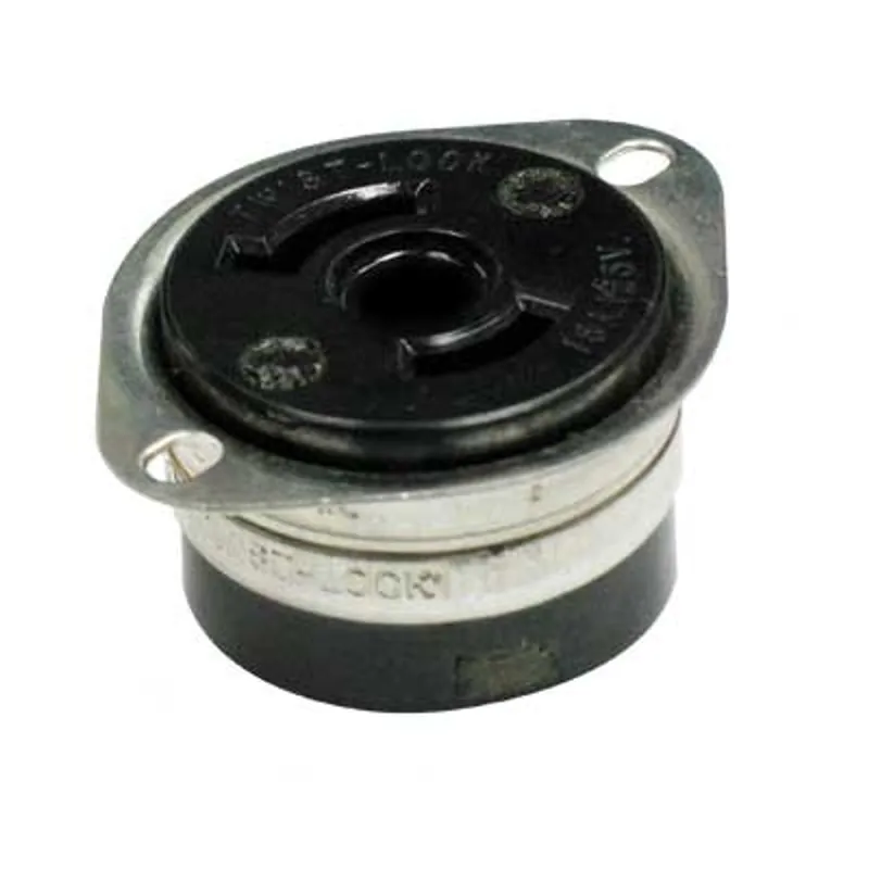 Pirate Brand - KEY HOUSTON Style, Female Twist-Lock Connector, Flush Mount, 2 Prong
