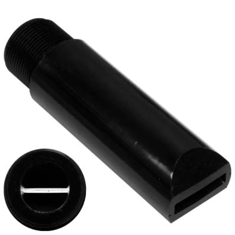 Pirate Brand - P & G Style, Nozzle, SiAION, Fan, 3/8" Bore, 1" Entry, 1-1/4" NPSM Thread, All Poly Jacket
