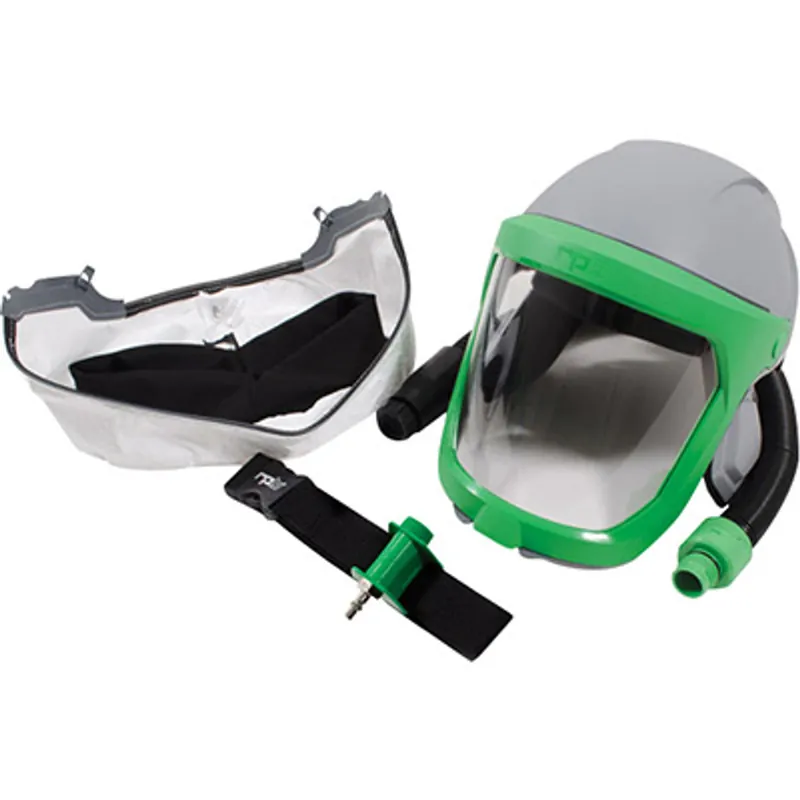 Pirate Brand - RPB®, Z-LINK® Respirator w/ Face Seal Tychem QC, Constant Flow Valve, ANSI Z87+ Safety Lens, ANSI Z89.1 Hard Hat Protection (NIOSH Approved No. TC-19C-0534 Type C)