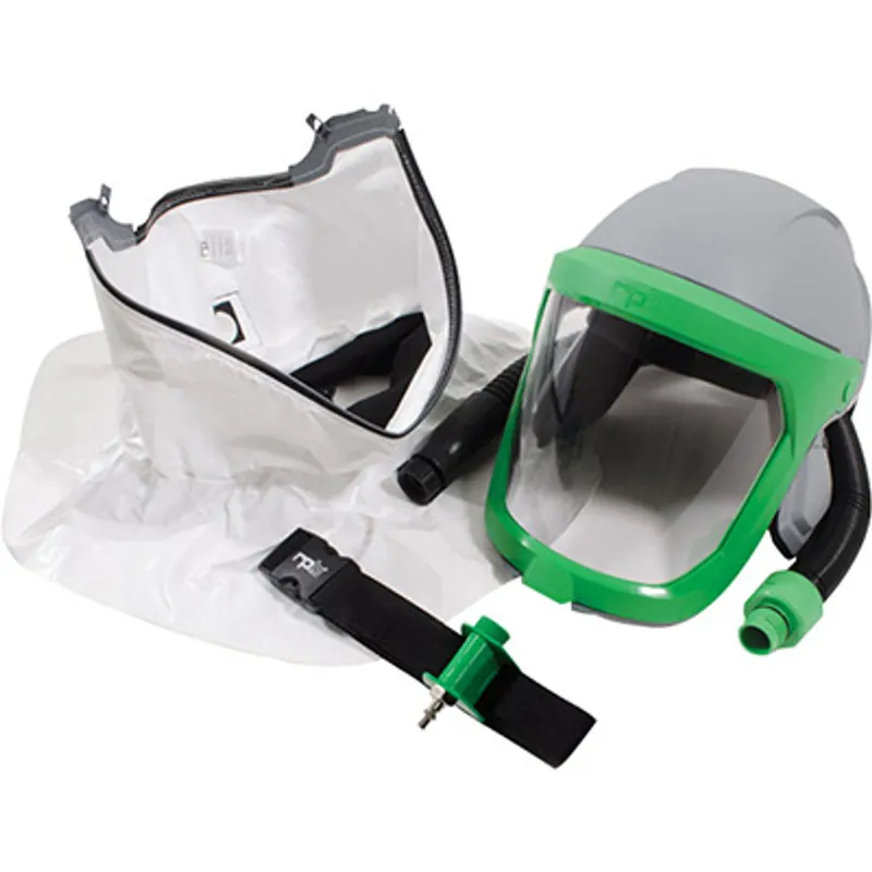 Pirate Brand - RPB®, Z-LINK® Respirator w/ Tychem SL Shoulder Cape, Constant Flow Valve, ANSI Z87+ Safety Lens, ANSI Z89.1 Hard Hat Protection (NIOSH Approved No. TC-19C-0535 Type C)