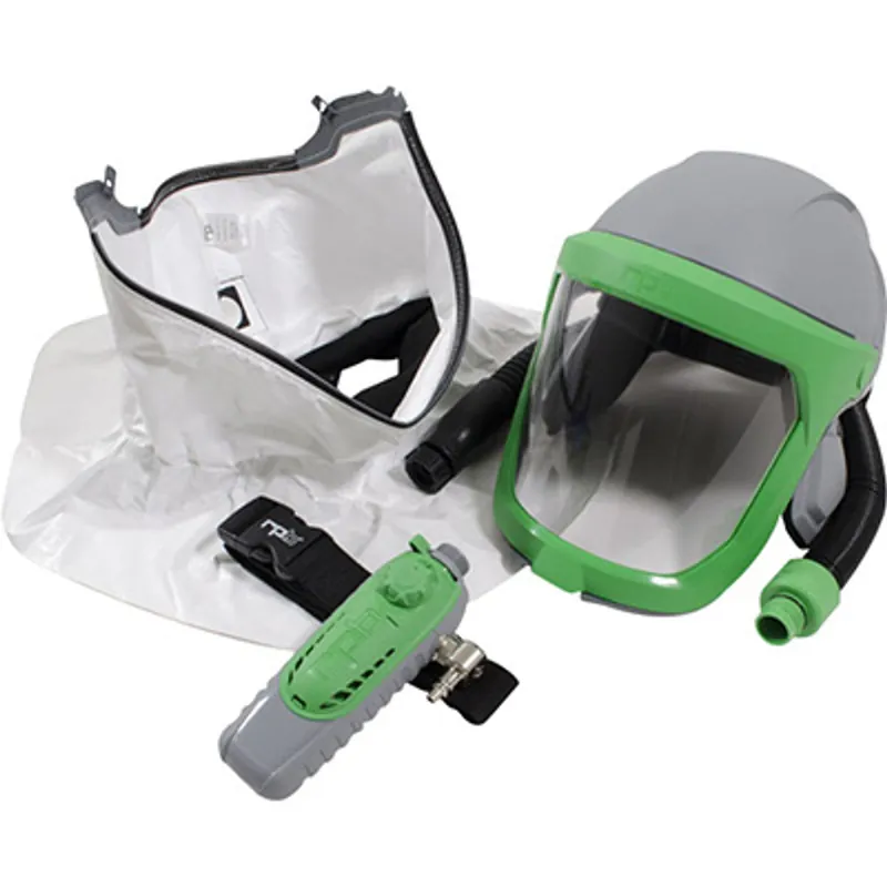 Pirate Brand - RPB®, Z-LINK® Respirator w/ Tychem SL Shoulder Cape, C40 Climate Control Device, ANSI Z87+ Safety Lens, ANSI Z89.1 Hard Hat Protection (NIOSH Approved No. TC-19C-05345Type C)