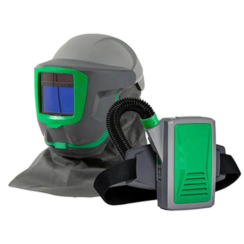 Pirate Brand - RPB®, Z-LINK®+ Respirator w/ Zytec Fire-Rated Shoulder Cape, Weld Visor w/ Auto-Darken Filter, PX5 AIR PAPR Belt Mounted Powered Respirator & High Efficiency HEPA Filter