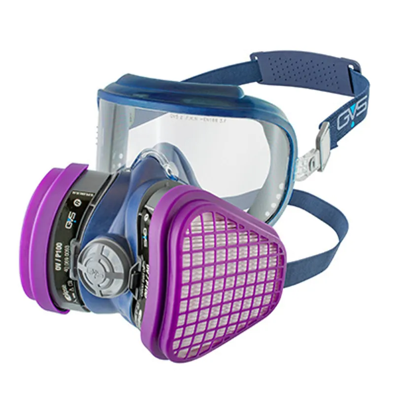 Pirate Brand - GVS, Integra® OV/P100 Half-Face Mask Respirator w/ Replaceable Filters (Two Size Options)