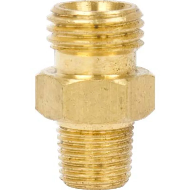 Pirate Brand - Schmidt Mfg Style, Hex Nipple 1/8" NPT x 1/4" w/Ball ST