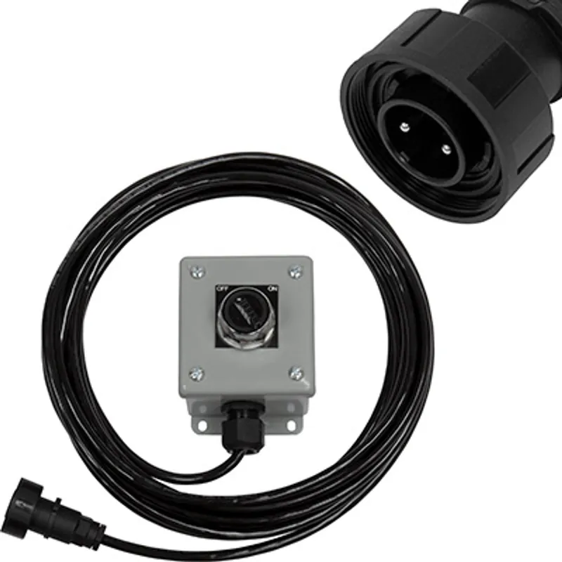 Pirate Brand - Schmidt Mfg Style, Selector Switch Operator w/Sealed Waterproof Connector, 25‘, 2 Prong, X-Treme Duty™ Urethane Control Cord