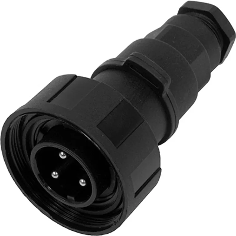 Pirate Brand - Schmidt Mfg Style, Electric Connector, Sealed Waterproof, Male, 3 Prong