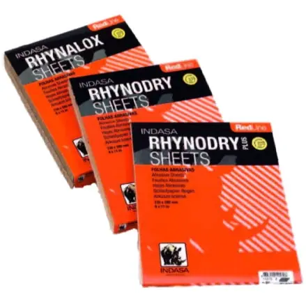 INDASA RedLine Rhynodry Heavy Duty Sanding Sheets, 5 Series