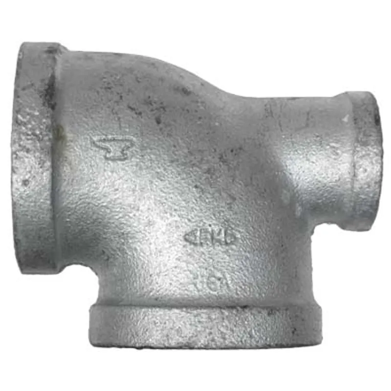 Pirate Brand - Schmidt Mfg Style, Tee, 90°, Galvanized, 1-1/2" x 3/4" x 1-1/2"