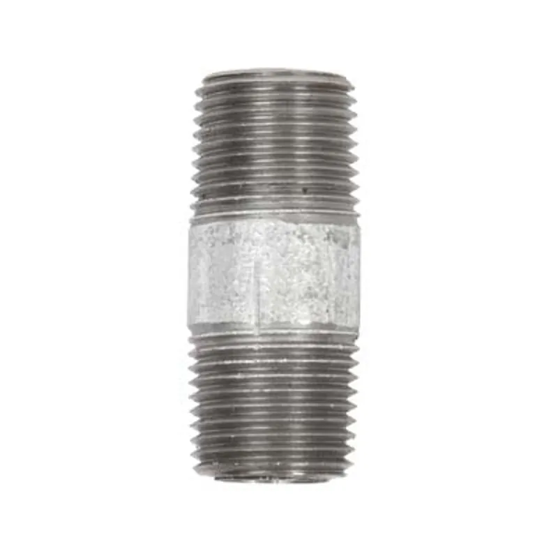 Pirate Brand - Schmidt Mfg Style, Nipple, TBE, Schedule 80, Galvanized, 1/2" x 2"