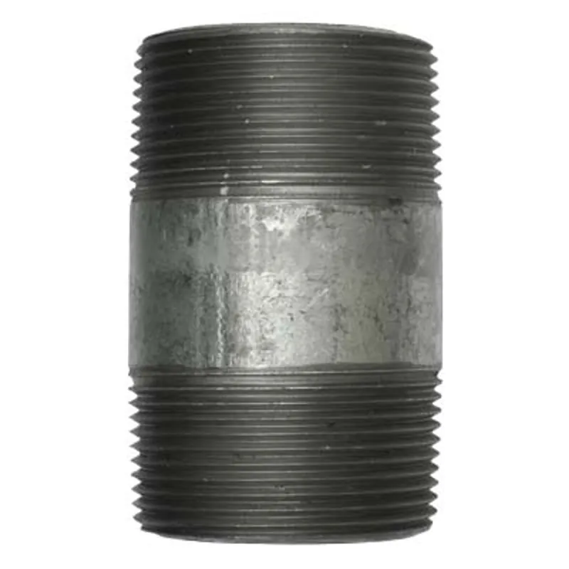 Pirate Brand - Schmidt Mfg Style, Nipple, TBE, Schedule 80, Galvanized, 1-1/2" x 3"