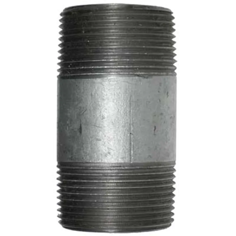 Pirate Brand - Schmidt Mfg Style, Nipple, TBE, Schedule 80, Galvanized, 1-1/4" x 3"