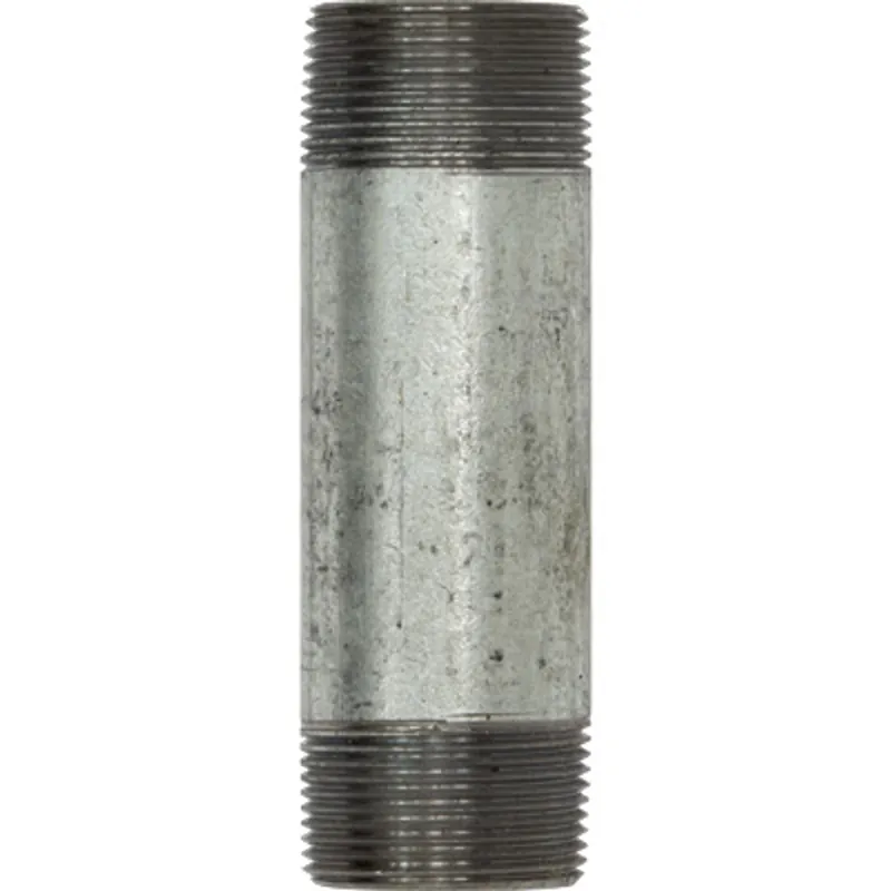 Pirate Brand - Schmidt Mfg Style, Nipple, TBE, Galvanized, 1-1/4" x 5"