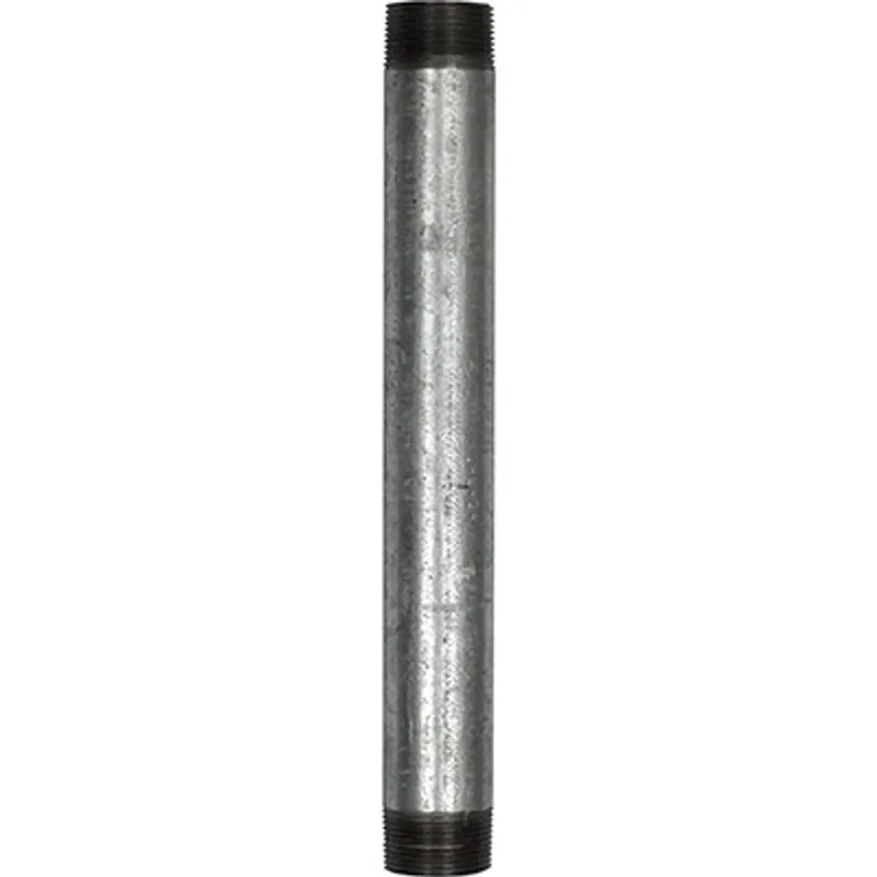 Pirate Brand - Schmidt Mfg Style, Nipple, TBE, Galvanized, 1-1/4" x 13"