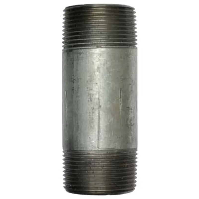 Pirate Brand - Schmidt Mfg Style, Nipple, TBE, Galvanized, 1-1/4" x 4"