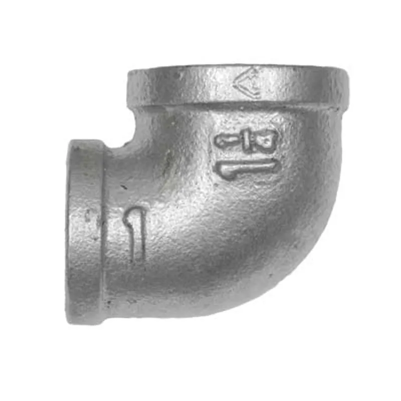 Pirate Brand - Schmidt Mfg Style, Elbow, Reducing, Galvanized, 1-1/4" x 1"