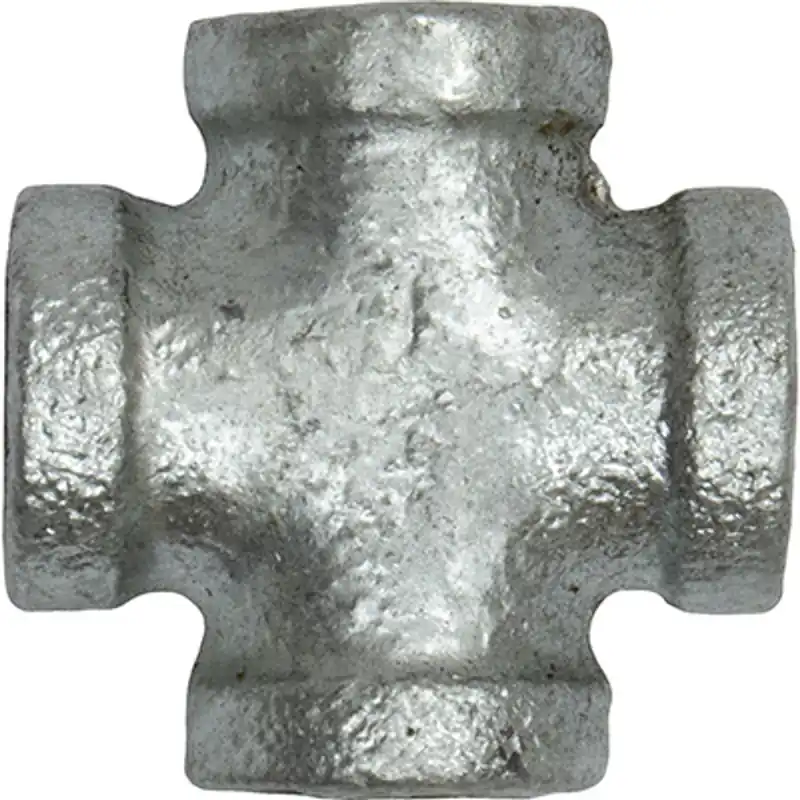 Pirate Brand - Schmidt Mfg Style, Cross Tee, Galvanized, 1/4"