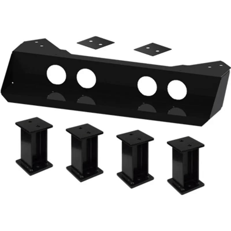 Pirate Brand - Pinch Mount Bracket, Stationary w/ 10" Leg Extensions & Spacers