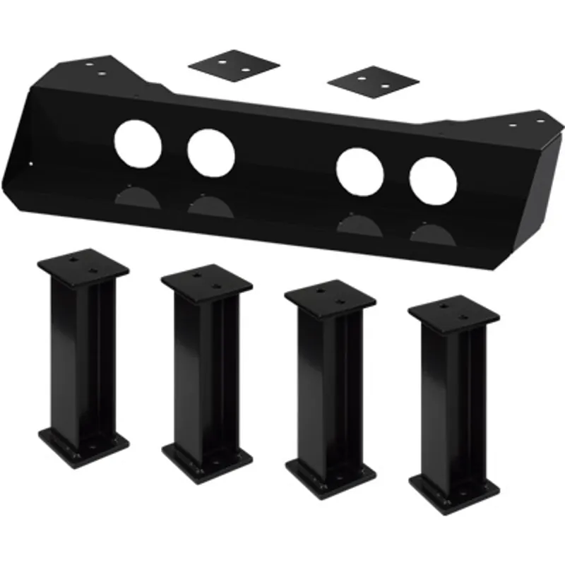 Pirate Brand - Pinch Mount Bracket, Stationary w/ 20" Leg Extensions & Spacers