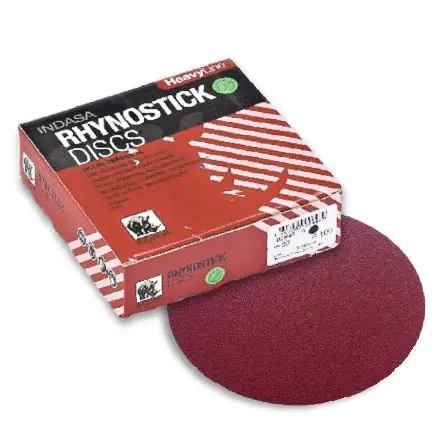 INDASA 6" Rhynostick HeavyLine Solid PSA Sanding Discs, 600-E Series