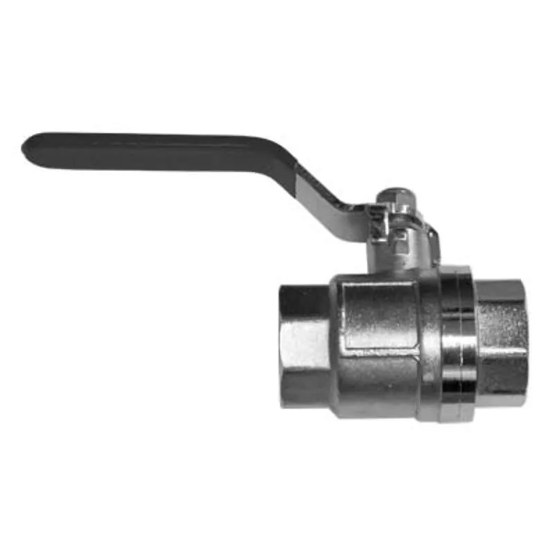 Pirate Brand - Ball Valve, Full Port, 3/8" NPT, Chrome Plated Brass w/ Nylock Handle Nut