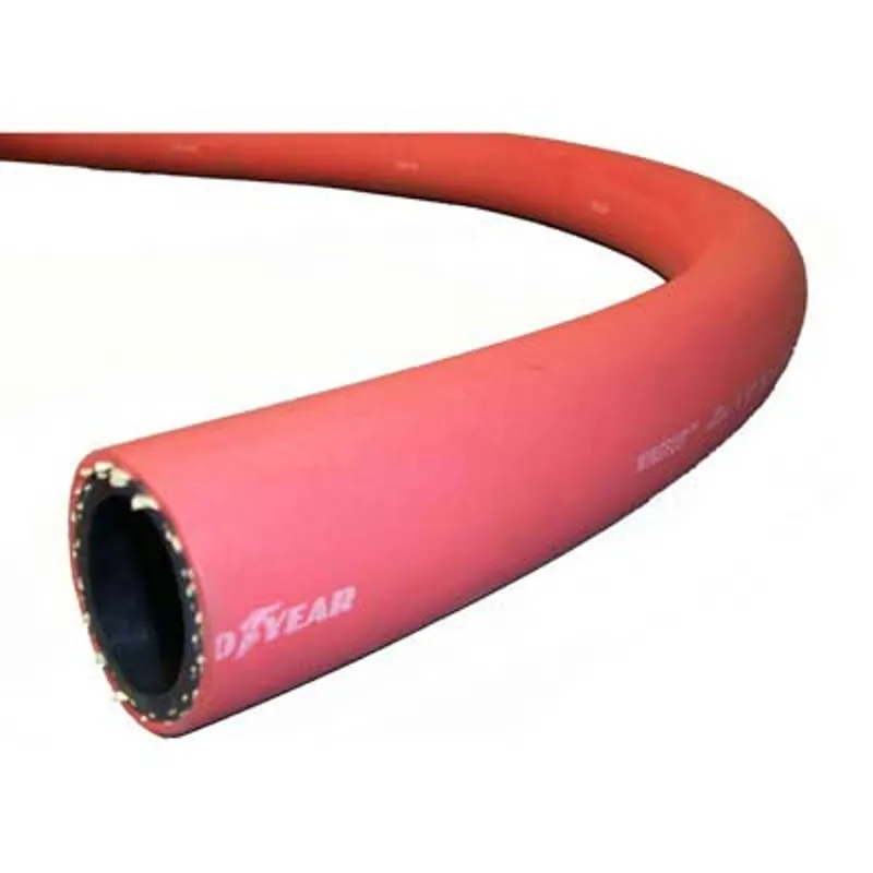 Pirate Brand - Hose, Air, Red, Nominal 1-1/2" ID x 2-3/32" OD, WP 250 PSI, Price Per 10‘ Increment