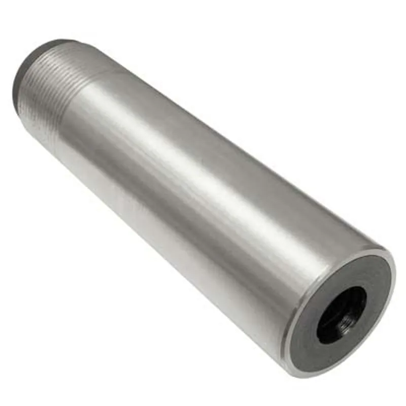 Pirate Brand - Nozzle, Boron Carbide, Straight Bore, 3/4" Entry, 1-1/4" NPSM Thread, 6-1/4" Length, Steel Jacket