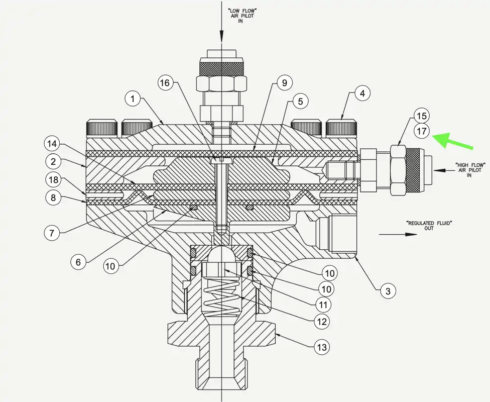 72135-00 Gasket for DR-1 Regulator ( 17)