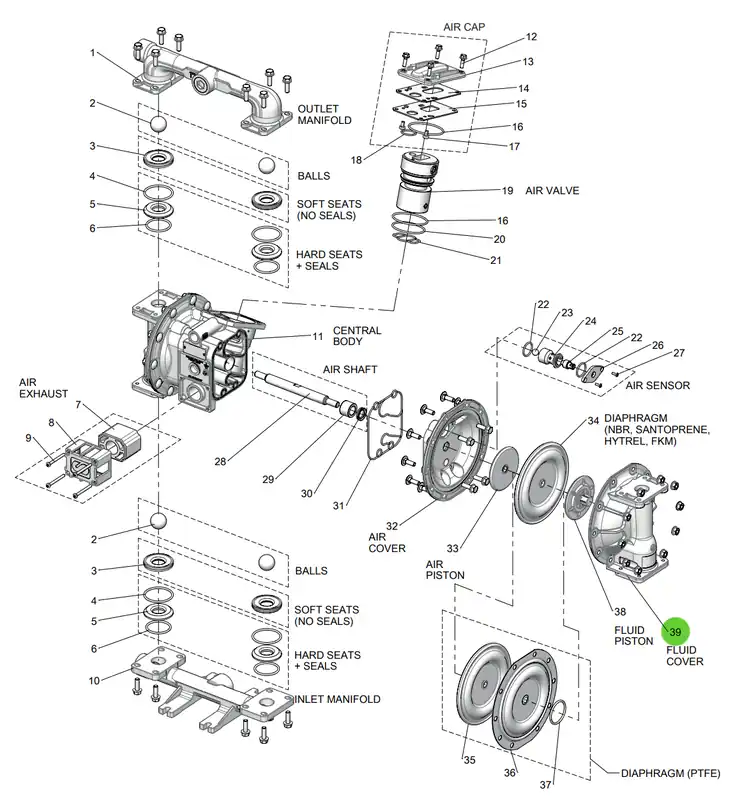Samoa UP10R-HP-3A0 Fluid Cover