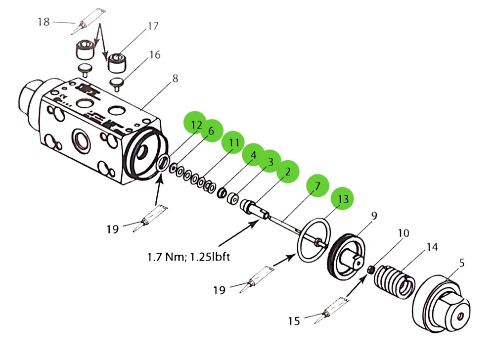 Wagner 384912 Service Kit Paint Valve TC 2.6 PV400