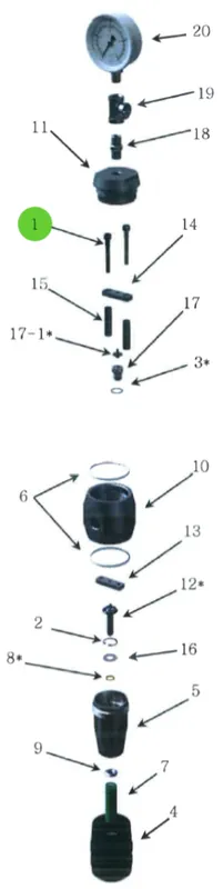 Screw, Socket Head Cap; High-Pressure Fluid Regulator