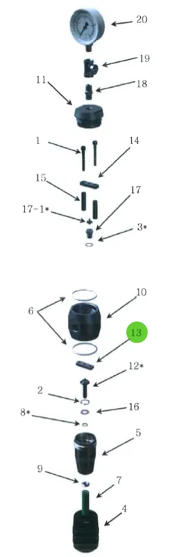 Piston Bar; High-Pressure Fluid Regulator