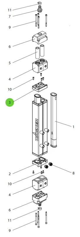 Wagner 241486 Hose Flange Outlet Valve