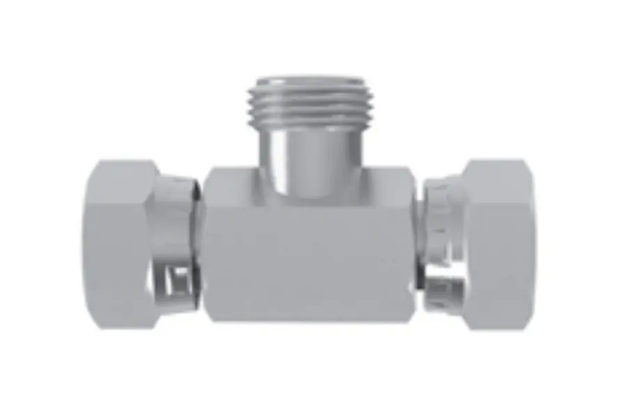 Hosco SST Stainless Steel Fittings and Adaptors, SST Tees, Female Straight X Female Straight X Male Straight