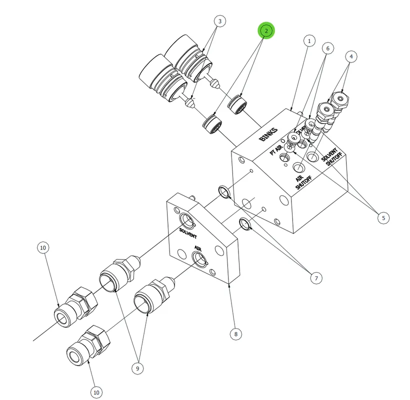 Ransburg 77367-00 Valve Seat Assembly