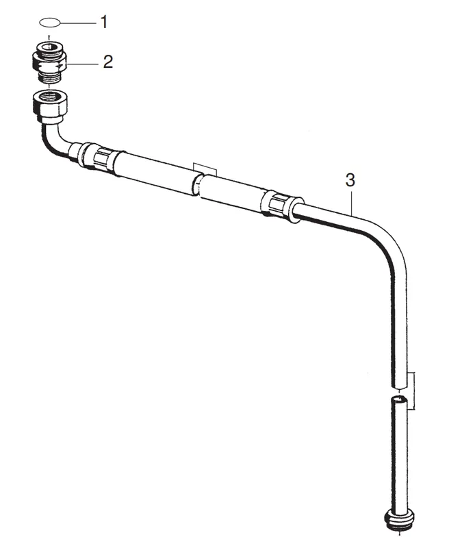 WIWA 0609706 Flexible Drum Suction Assembly For Wall Mount (150 Series)